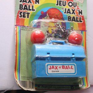 Vintage Imperial Jax n'Ball Case Mini Play Set Toy Jax & Ball With Tool Case Fun